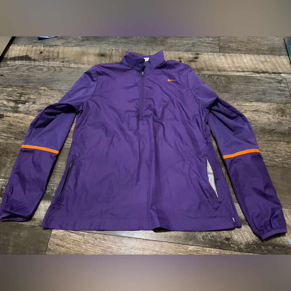 Nike Womens Golf Jacket Zip Up Purple Orange Size medium